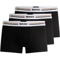 BOSS for man. 50492200 Pack 3 Boxers Revive black (M), Homewear, Cotton, Viscose, Sustainable