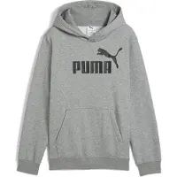 Puma ESS No. 1 Logo Fleece Hoodie Youth, Clothing, Medium Gray Heather, 15-16Y