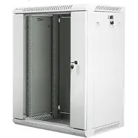 Lanberg - Rack skap - veggmonterbar - grå, RAL 7035 - 15U - 19