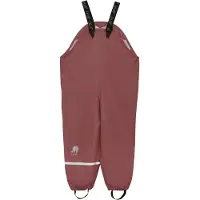 CeLaVi Regnbukser m. Seler - Resirkulert PU - Rose Brown - - 120 - Regnbukser