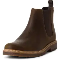 Clarks Shoes for man. 26173532 Clarkdale Easy Beeswax brown leather ankle boots (43), Flat, None, Casual