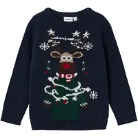 Name it Genser - Strikk - NmmRijulle - Dark Sapphire - - 5 år (110) - Genser