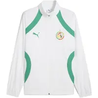 Puma Senegal 2025 Pre-match Woven Jacket Men, Clothing, White/Sport Green, XXL