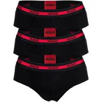 HUGO for man. 50492378 Pack 3 Black Triplet briefs (XL), Homewear, Cotton
