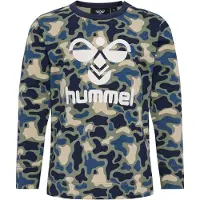 Hummel Genser - hmlSteen - Vetiver Camouflage m. Logo - - 74 - Genser