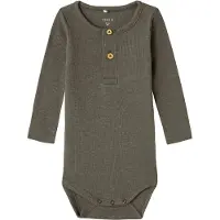 Name it Body I/e - Noos - NbmKab - Burgee-fløyel/melert - - 56 - Langermet Body