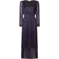Pepe Jeans for woman. PL953637 Althea long dress black, blue (S), Casual, Party, Polyester, Long sleeve