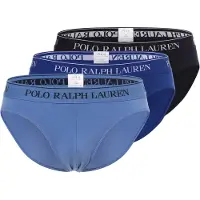 Ralph Lauren for man. 714835884004 Set of 3 blue briefs (L), Homewear, Cotton