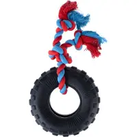 TIAKI gummidekk med tau - Ø 15 x H 5 cm