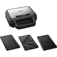 Tefal Ultra Compact SW383D10 toastjern 700 W, 3-i-1, rustfritt stål