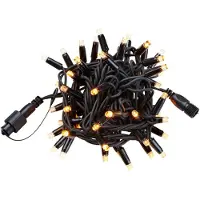 Markslöjd Chrissline Pro LED Amber lyskæde, længde 5,3 meter med 50 lys, 0,1 meter forlængerkabel. Startkabel skal tilkøbes