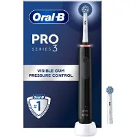 Oral-B Tannbørste Pro 3 Black + Extra Sensitive Brush Head