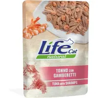 Life Cat Natural Økonomipakke Adult 12 x 70 g - Tunfisk med reker
