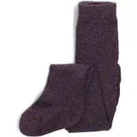 MP Glitter Strømpe Dark Purple (90 / 1,5-2 år)
