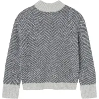 LMTD Genser - Strikk - NlfNildes - Dark Grey Melange/Light Grey - - 13-14 år (158-164) - Genser