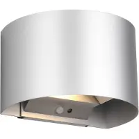 Reality Oppladbar LED-vegglampe Talent, titanfarget, bredde 16 cm