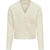 Kids Only Cardigan - Rib - Strikk - KogMandy - Birch - - 11-12 år (146-152) - Cardigan