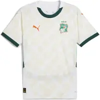 Puma Côte d'Ivoire 2025 Away Jersey Men, Clothing, White/Dark Myrtle, 3XL