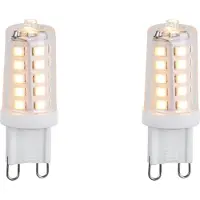 LUEDD Sett med 2 G9 dimbare LED-pærer 3,2 W 250 lm 2200 K