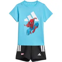 Adidas T-skjorte/Shorts - Marvel - Lys cyan/Hvit m. - - 62 - Shorts