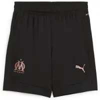 Puma Olympique de Marseille Training Shorts Youth, Clothing, Black/Copper, 7-8Y