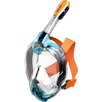 Seac Snorkelmaske - Libera - Blå/Oransje - - XS/S - Dykkermasker