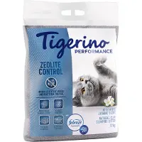 Tigerino Performance Zeolite Control kattesand - Febreze duft av jasminblomst - 12 kg