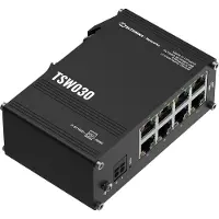 Teltonika TSW030 - Switch - ikke-styrt - 8 x 10/100 - DIN-skinnemonterbar