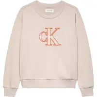 Calvin Klein Collegegenser - Omrisset Mono - Slottsgrå - - 10 år (140) - Collegegenser