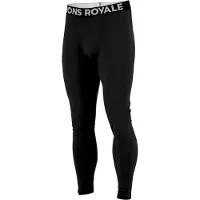 Mons Royale Cascade Merino Base Layer, Stillongs, Herre, Black