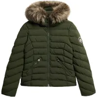 Superdry for woman. W5011754A Fuji jacket green (S), Casual, Recycled Polister, Sustainable