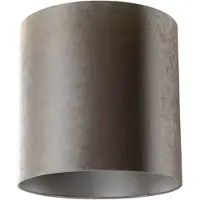 QAZQA Fløyelsskjerm taupe sylinder 40/40/40