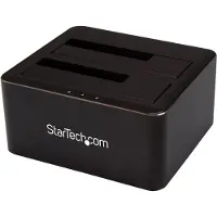 StarTech.com Startech Dual-Bay USB 3.0 to SATA Hard Drive Docking Station, USB Hard Drive Dock, External 2.53.5 SATA IIIIII, SSDHDD Docking Station, Hot-Swap Hard Drive Bays - Top-Loading - HDD-dokkestasjon - brø