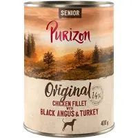Purizon Senior kyllingfilet med Black Angus - 6 x 400 g
