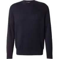 Armani Exchange for man. XM000338AF12291UB101 Navy crew neck jumper (L), Casual, Cotton