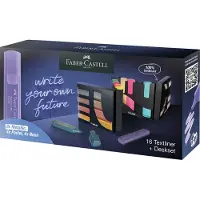 Faber-Castell 254603 Metallic & Neon Precision Chisel Tip Pastel Tusjpenn 16 Enheter