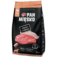 PAN MIĘSKO Kalvekjøtt Med Kalkun Xs-hundefôr 9kg