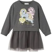 Name it Kjole - NmfJose My Little Pony - Lavarøyk m. Trykk - - 2 år (92) - Kjole