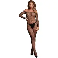 Shots Le Désir Forførende Bodystocking med Off Shoulder-design - Pluz Size