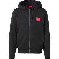 HUGO for man. 50447972 Daple sweatshirt black (M), Casual, Cotton, Long sleeve, Sustainable
