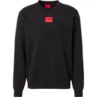 HUGO for man. 50447964 Sweatshirt Diragol black (S), Casual, Cotton, Long sleeve, Sustainable
