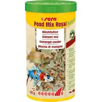Sera Pond Mix Royal, Damfisk, Tørr fiskemat, Mix, Vitamin A, Vitamin B1, Vitamin B2, Vitamin C, Vitamin D3, Vitamin E, Stor, Medium, Liten (fingerbøl), 32,5%