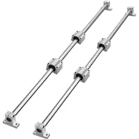 Vevor lineært føringsskinnesett, SFC16 1000 mm, 2 stk. 39,4 tommer/1000 mm SFC16 føringsskinner 4 stk. SC16 glideblokker 4 stk. skinnestøtter, lineærskinner og lagresett for automatiserte maskiner CNC