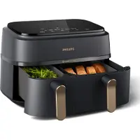Philips Series 3000 NA352 - Varmluftsteker - 9 liter - 2.75 kW - koksgrå/kobber