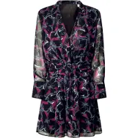 Pepe Jeans for woman. PL953630 Short black dress Ada (M), Casual, Polyester, Long sleeve
