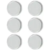Mtp Products Selvklebende dørstopper / veggbeskyttelse i silikon - 40mm - 6 stk.