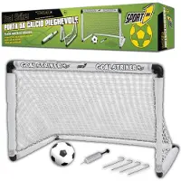 Mandelli Active Sport1 sammenleggbart fotballmål med fotball og pumpe