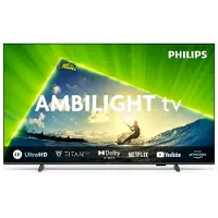 Philips 55PUS8209 - 55 Diagonalklasse LED-bakgrunnsbelyst LCD TV - QLED - Smart TV - TITAN OS - 4K UHD (2160p) 3840 x 2160 - HDR - matt svart