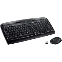 Logitech Wireless Combo MK330 - Tastatur- og mussett - trådløs - 2.4 GHz - QWERTY - Nordisk - svart