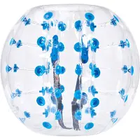Vevor Oppblåsbar Bumper Ball 1-pakning, 4FT/1.2M Body Sumo Zorb-baller for tenåringer og voksne, 0.8mm tykke PVC menneskehamster-bobleballer for utendørs lagspill, Bumper Bopper-leker for hage, gårdsp